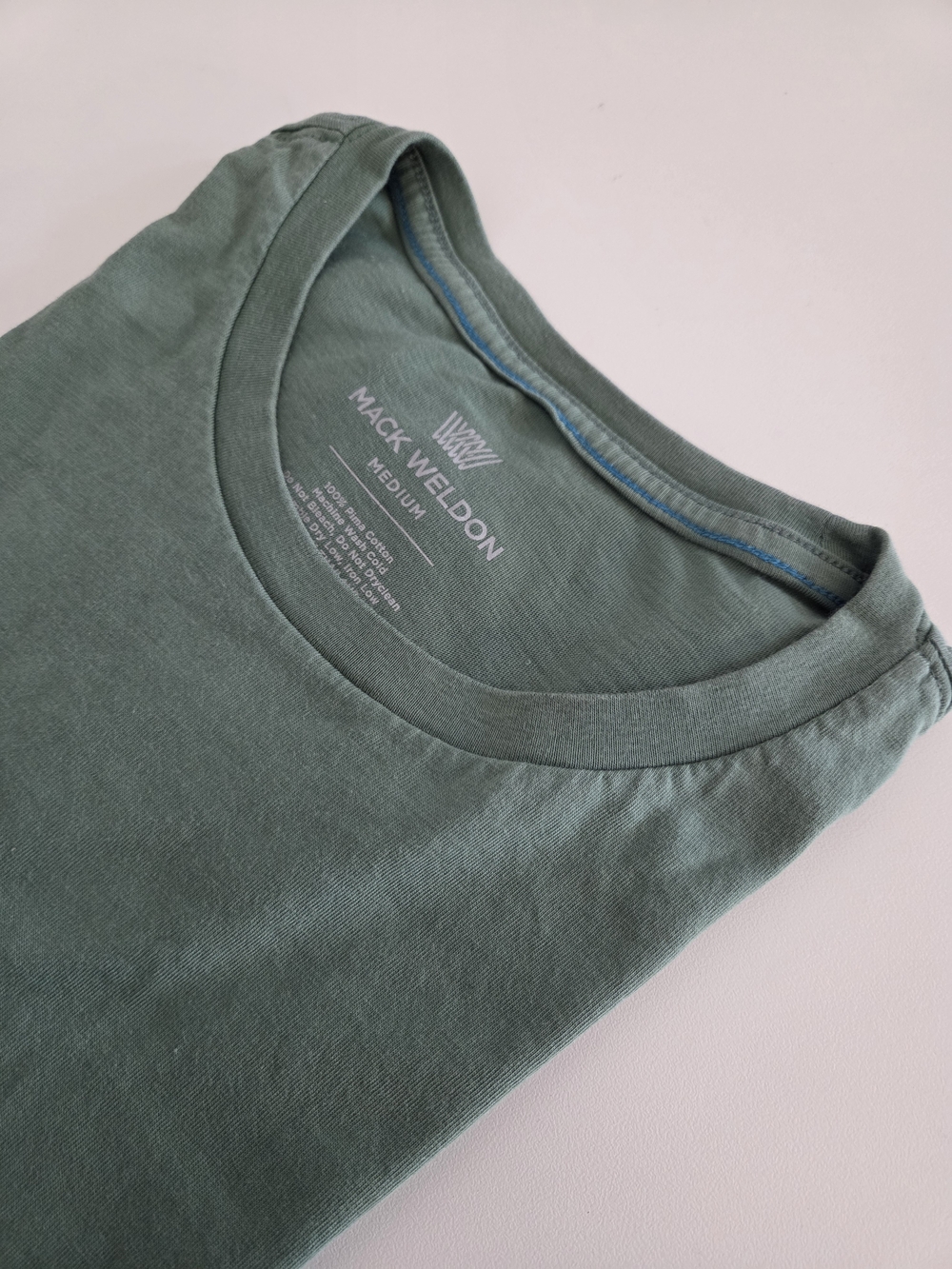 Mack Weldo Men's Pima Short-Sleeve Crew Neck T-Shirt in Sage Green